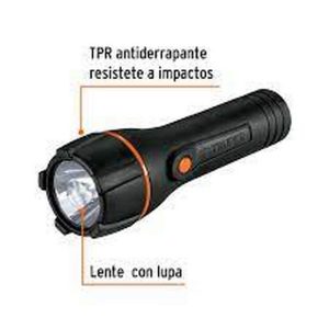 (1U) LINTERNA PLASTICA DE LED PILAS 2D x 2 - 180 LUMENS - 20