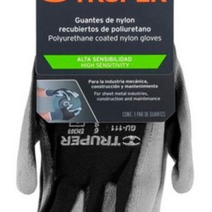 (6U)GUANTE NYLON CON POLIURETANO TALLE MEDIANO