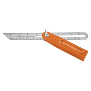 (5U) ESCUADRA FALSA LARGO 20 CM (8") MANGO PLASTICO