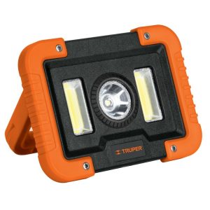 (6U) LAMPARA LED TRABAJO RECARGABLE 1600 LM - ALCANCE 220 MT