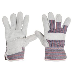 (6) GUANTES DE CARNAZA Y LONA P/ MATERIALES ABRASIVOS