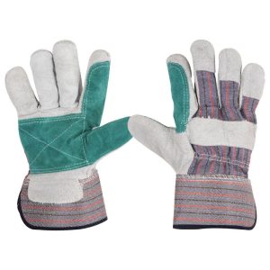 (6) GUANTES DE CARNAZA Y LONA CON REFUERZO P/ MATERIALES ABR