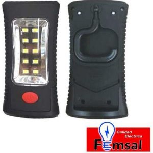 LINTERNA LEDS 2 ILUM. (3-AAA) SIN PILAS RECTANG.MEDIA P/COLG