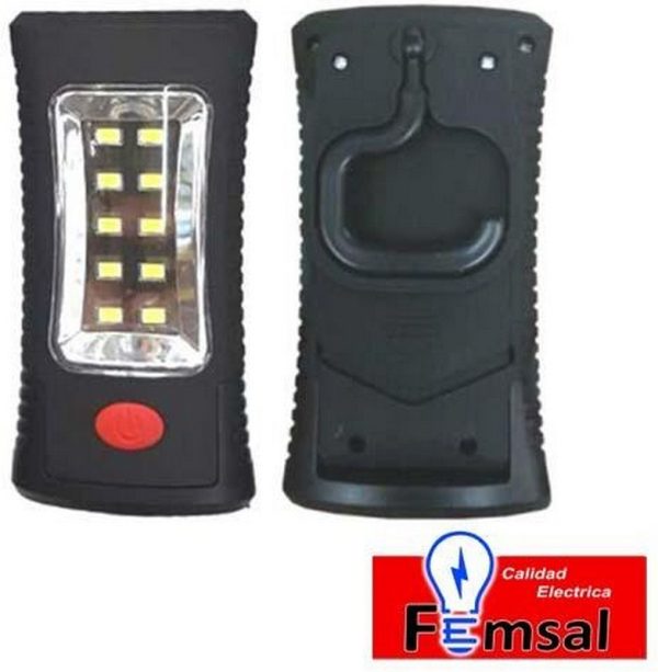 LINTERNA LEDS 2 ILUM. (3-AAA) SIN PILAS RECTANG.MEDIA P/COLG