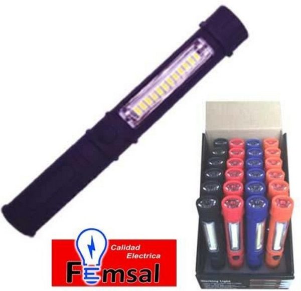 LINTERNA LEDS 2 ILUM. (3-AAA) SIN PILAS FINA LARGA CLIP CINT