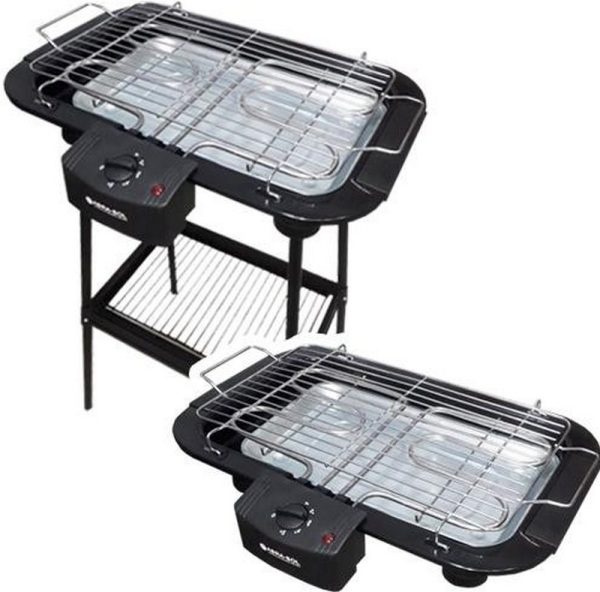 PARRILLA ELECTRICA 2000W 30X49 CON PATAS ( Bulto x5 )