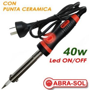 SOLDADOR 40W C/LUZ P. CERAMICA TIPO LAPIZ REFORZADO( Bulto x