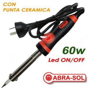 SOLDADOR 60W C/LUZ P. CERAMICA TIPO LAPIZ REFORZADO( Bulto x