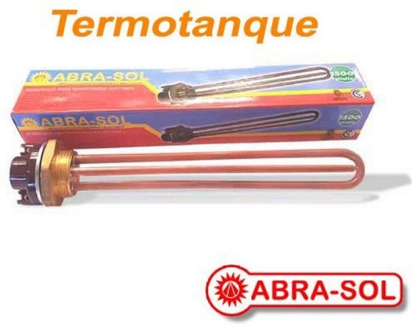 RESISTENCIA TERMOTANQUE UNIV. 1500W DE COBRE COMPLETA C/TERM