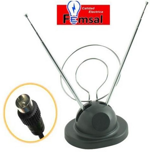 ANTENA TV PORTATIL C/ BASE C/ 0