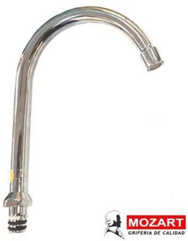 PICO J 55 CM. CURVA REDONDA FINO ACERO INOX( Bulto x100 )