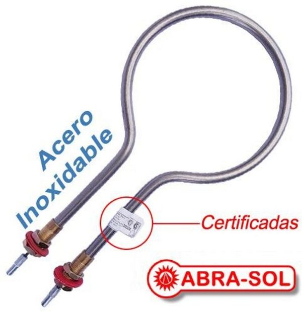 RESISTENCIA FOCO ACERO INOXIDABLE 1200 WATS 220V 130 OMZ (12