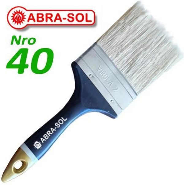 PINCEL VIROLA 2 NRO 40 CERDA BLANCA( Bulto x120 )