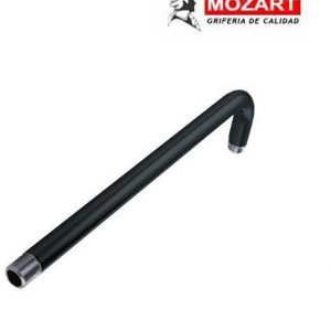 BRAZO P/LLUVIA NEGRO 90° 30 CM ACERO INOX. ( Bulto