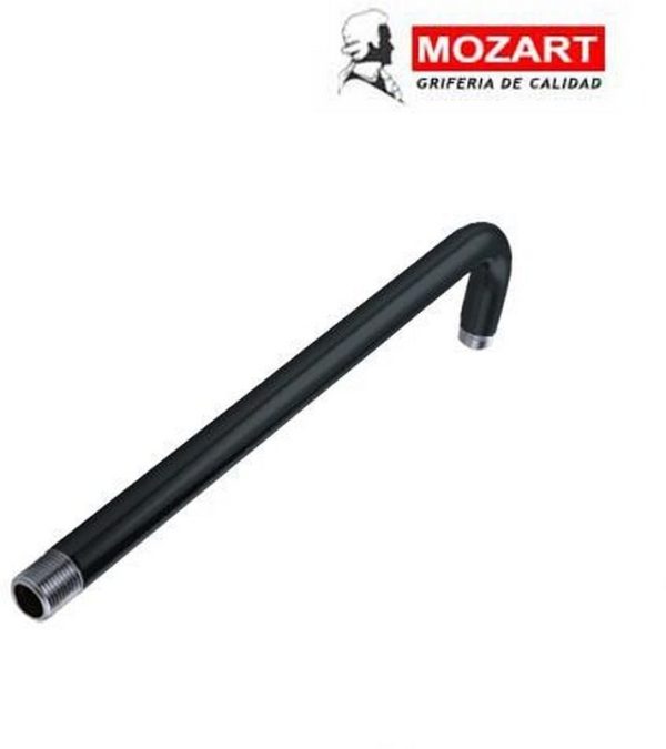 BRAZO P/LLUVIA NEGRO 90° 30 CM ACERO INOX. ( Bulto