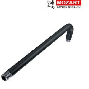 BRAZO P/LLUVIA NEGRO 90° 35 CM ACERO INOX. ( Bulto