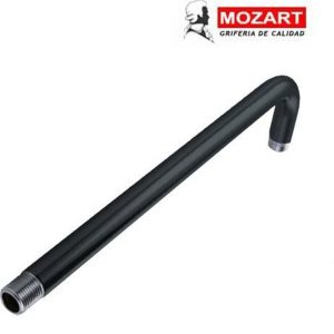 BRAZO P/LLUVIA NEGRO 90° 40 CM ACERO INOX. ( Bulto