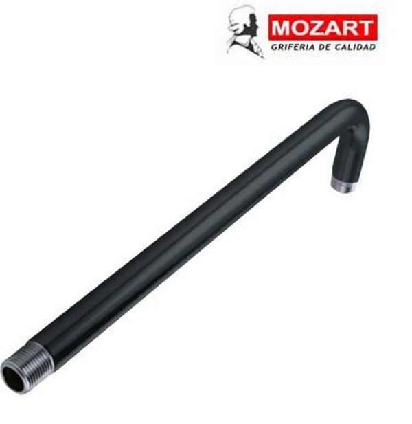 BRAZO P/LLUVIA NEGRO 90° 40 CM ACERO INOX. ( Bulto