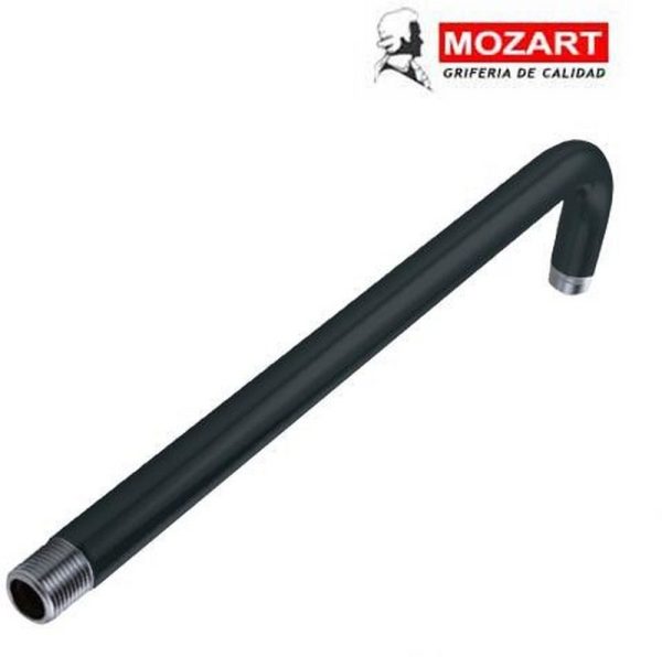 BRAZO P/LLUVIA NEGRO 90° 50 CM ACERO INOX. ( Bulto